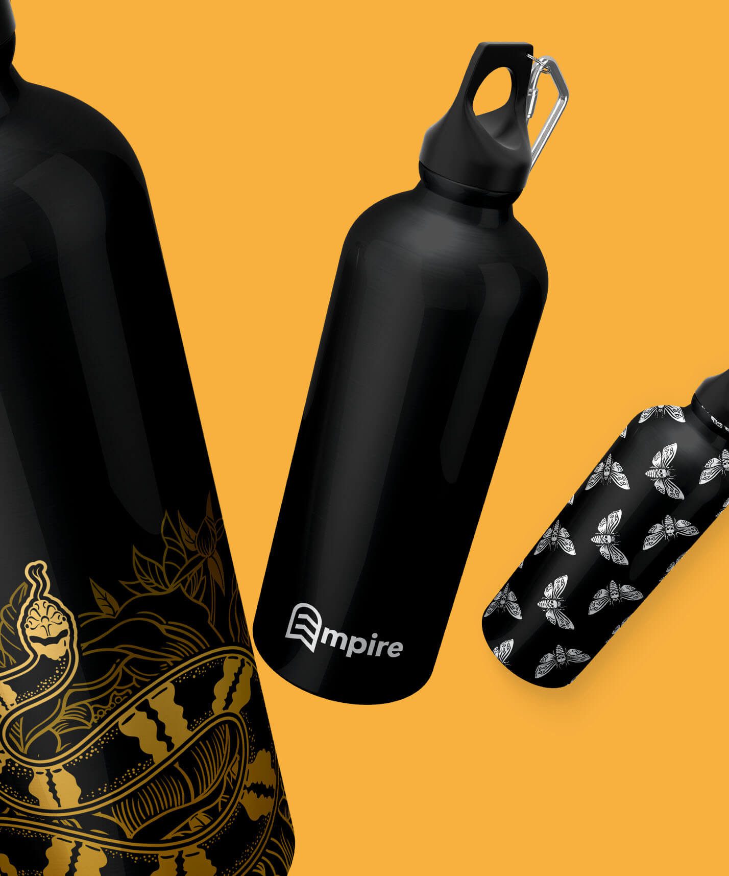 Empire Project Branding Skateboard Black Bottles