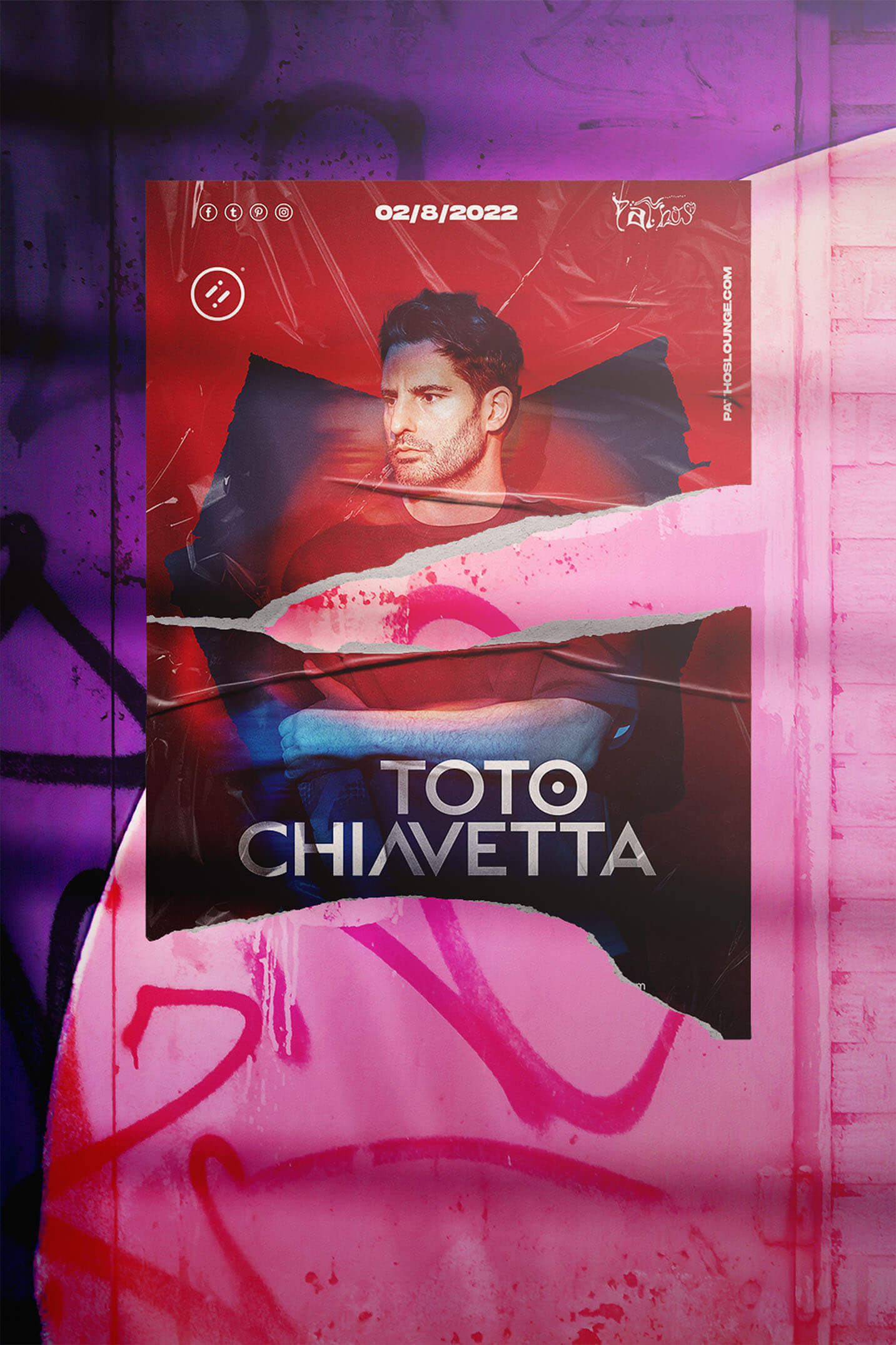 Toto Chiavetta Poster Pathos Club Event