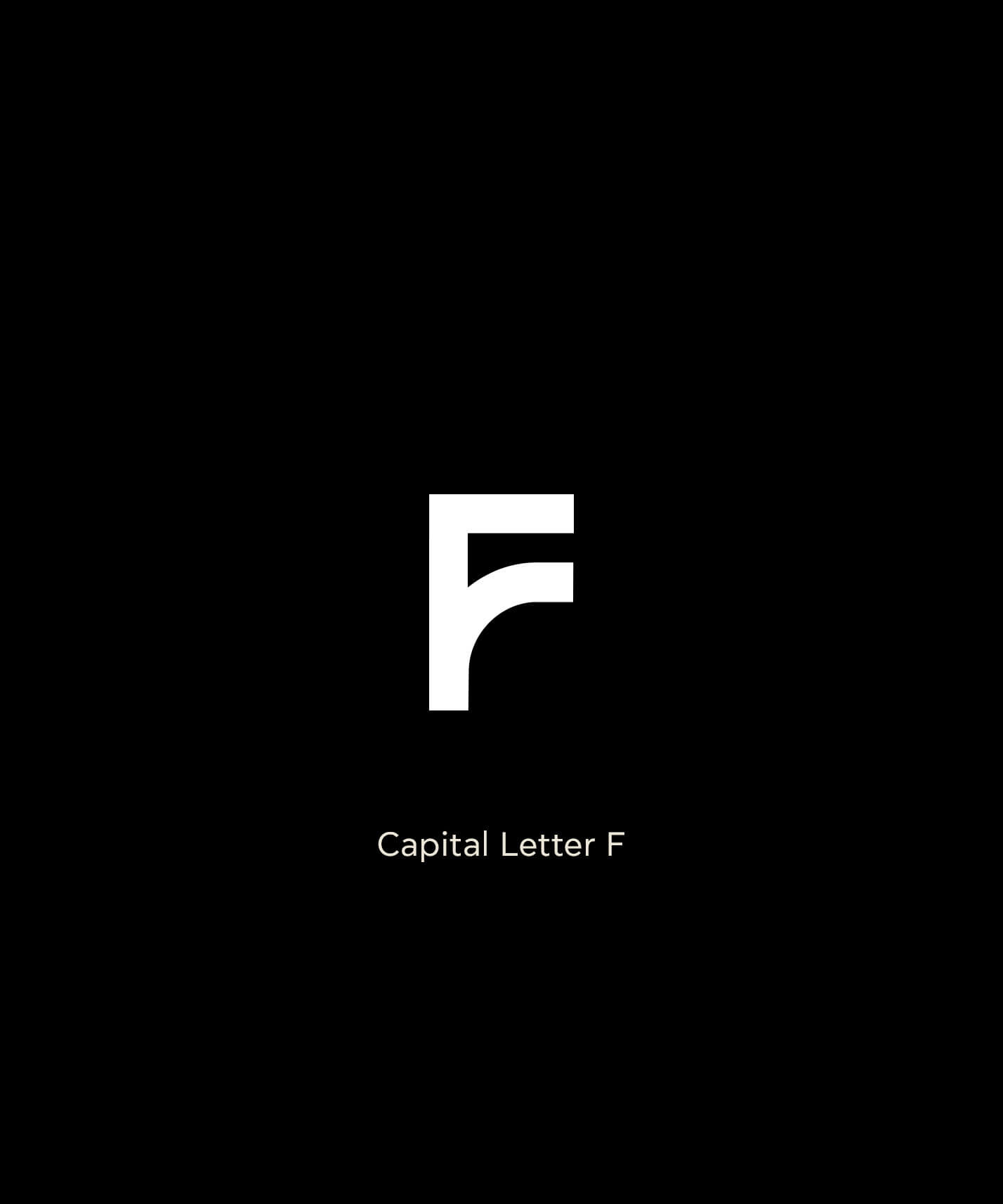 Initial Letter F Logo Inspiration Moodboard Capital Letter