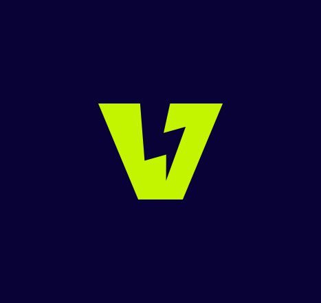 Vic Lime Logo V Letter