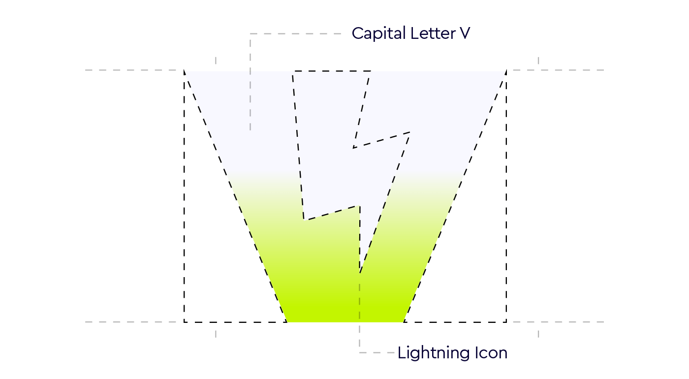 Vic Project Capital Letter V Lighting Icon Explanation V