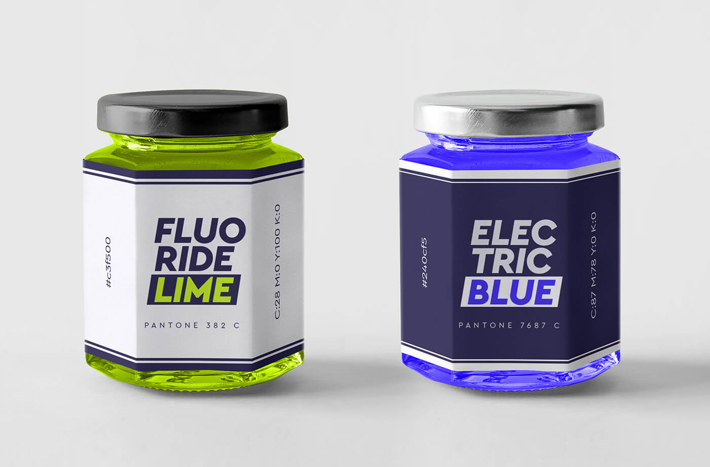 Vic Project Color Palette Fluoride Lime Electric Blue