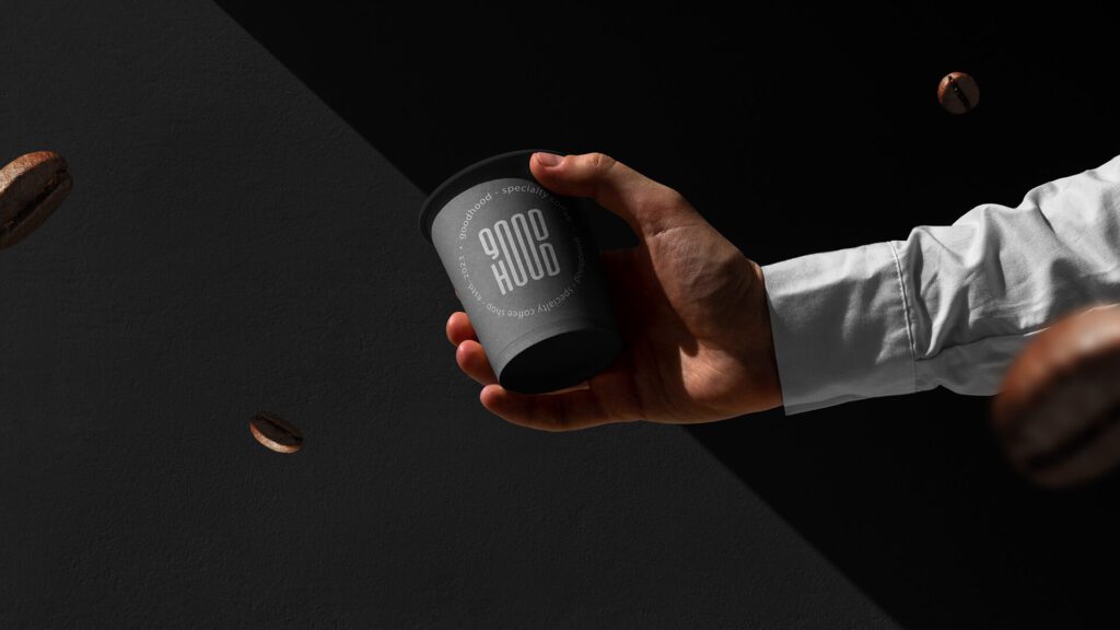 Goodhood Coffee Shop Store Athens Greece Branding Website Visual Identity Featured Image Desktop Hand Holding Coffee Cup